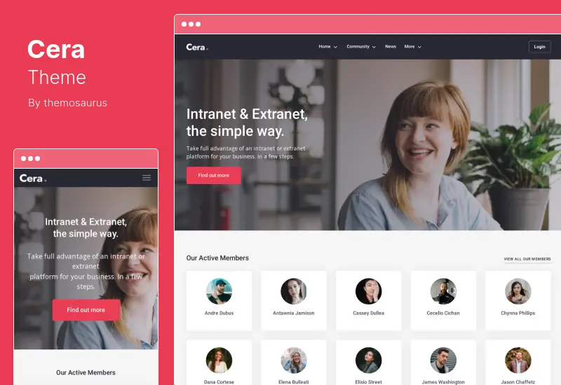 Cera 主题 - Intranet 社区 WordPress 主题