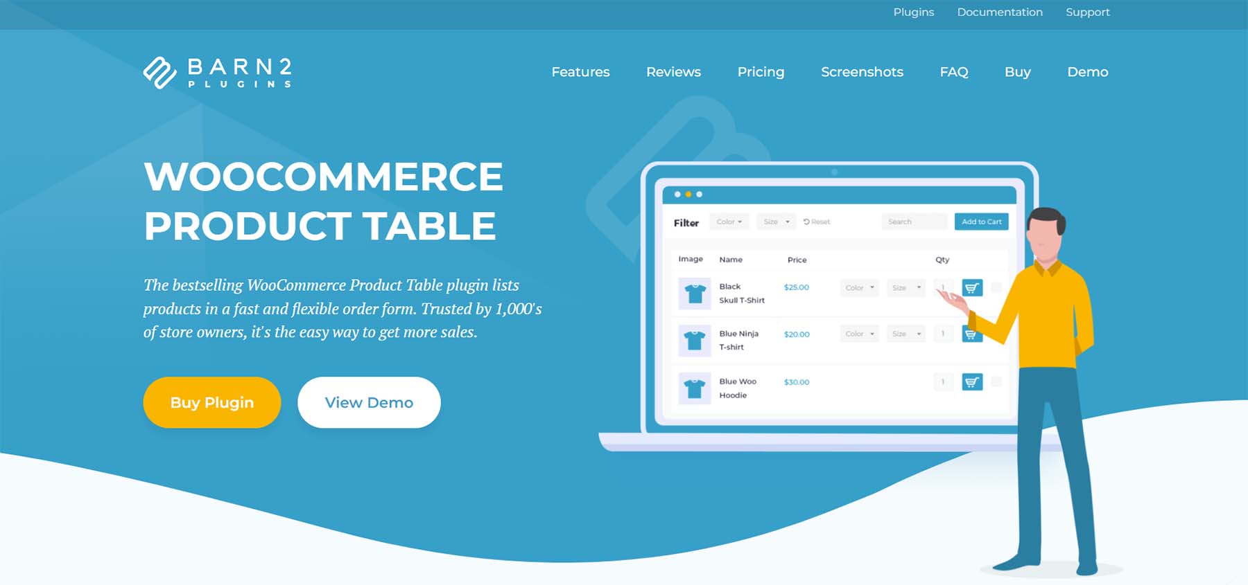 Tabela de produtos WooCommerce