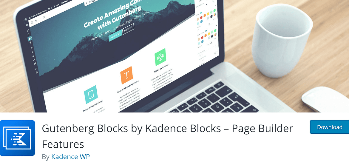 Kadence Blocks vs GenerateBlocks: banner Kadence Blocks