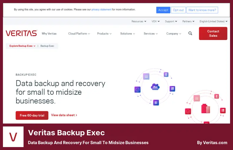 Veritas Backup Exec - Backup și recuperare de date pentru întreprinderi mici și mijlocii