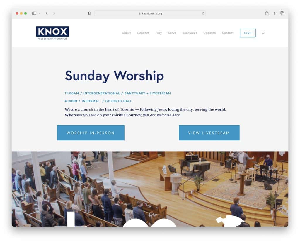 Knox toronto kilise web sitesi