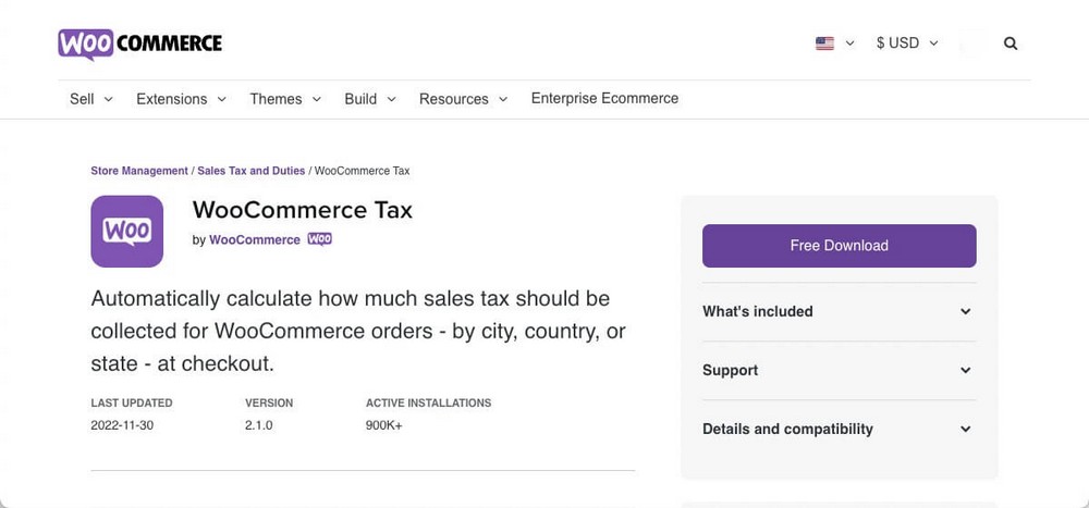 ملحق ضريبة WooCommerce