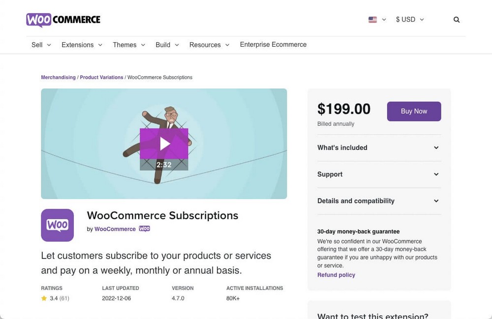 اشتراكات WooCommerce