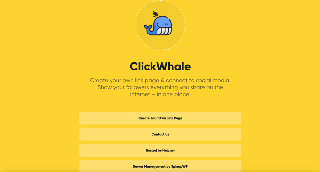 clickwhale：構建鏈接頁面