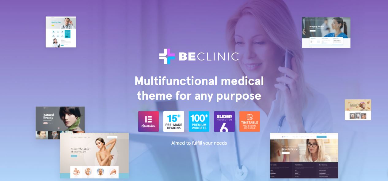 beclinic perfect selection for medical websites