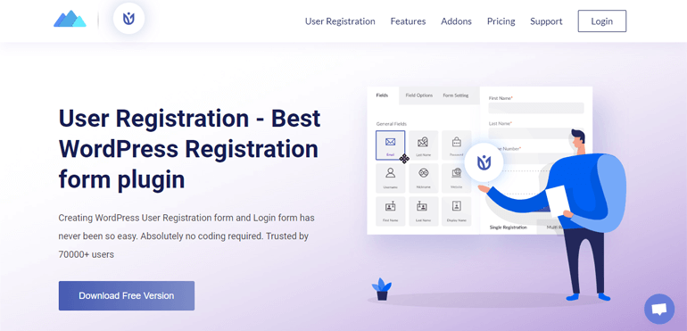 Modulo di registrazione utente Plugin