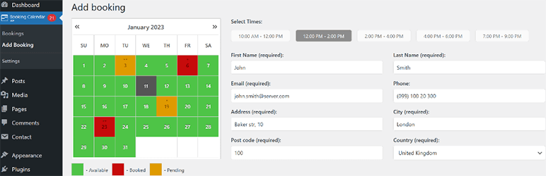 WordPress Appointment Booking Plugins