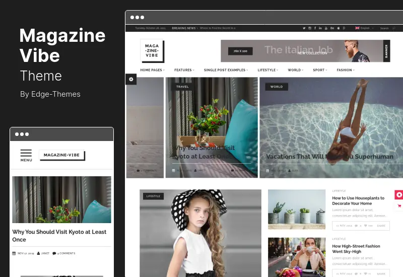 Tema Magazine Vibe - Tema WordPress per giornali