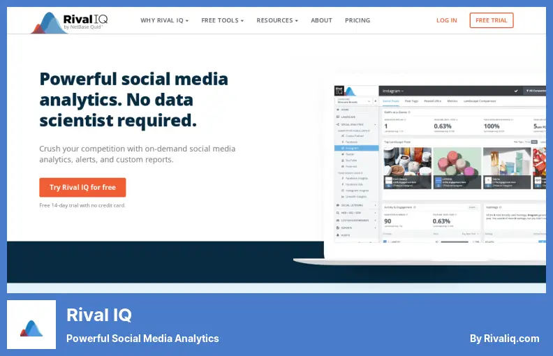 Rival IQ - 強力なソーシャルメディア分析