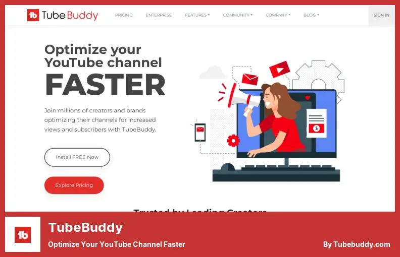 TubeBuddy - YouTube チャンネルをより速く最適化する