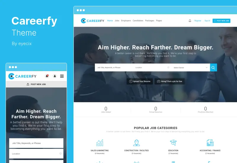 Tema Careerfy - Tema WordPress per la bacheca di lavoro