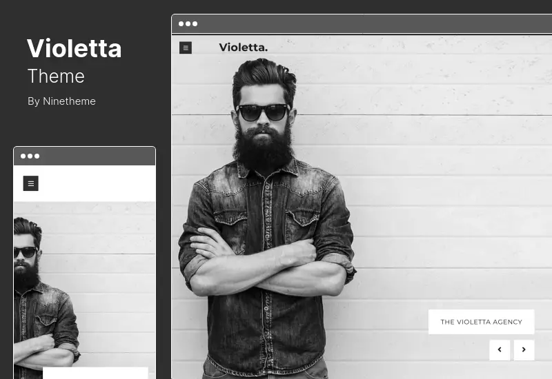 Tema Violetta - Tema WordPress per portfolio personale