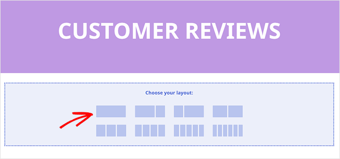 Choose a column layout SeedProd