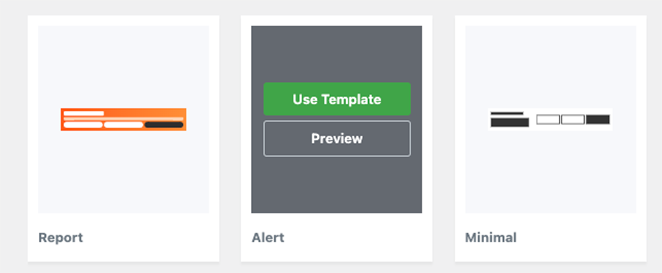 Alert floating bar template