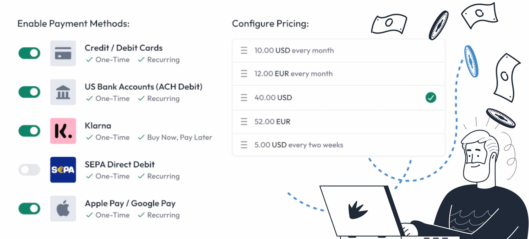 طرق دفع WP Simple Pay