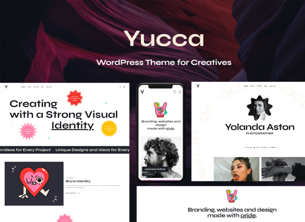 Yucca - Yaratıcılar için WordPress Teması