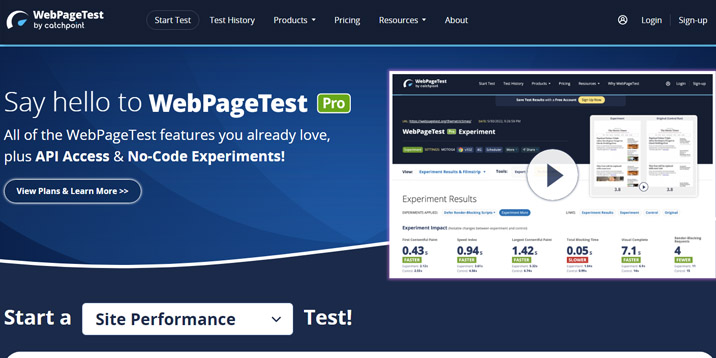 WebPageTest-Shopify-verificatoare-viteza-paginii