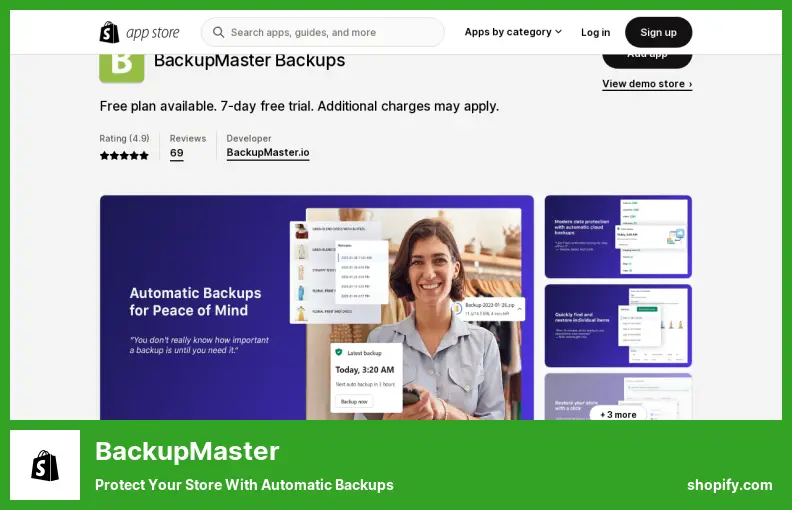 BackupMaster - ปกป้องร้านค้าของคุณด้วยการสำรองข้อมูลอัตโนมัติ