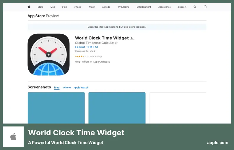 World Clock Time Widget - 強力な世界時計の時刻ウィジェット