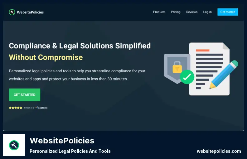 WebsitePolicies - 个性化的法律政策和工具