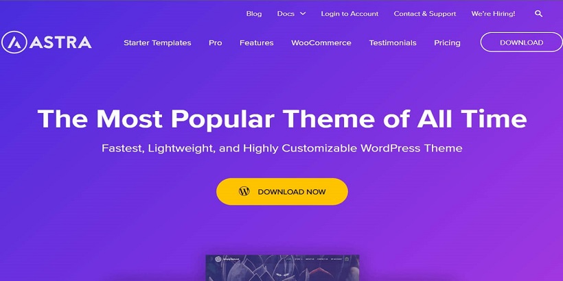 Astra-Best Free-Mega-Menü-WordPress-Themes