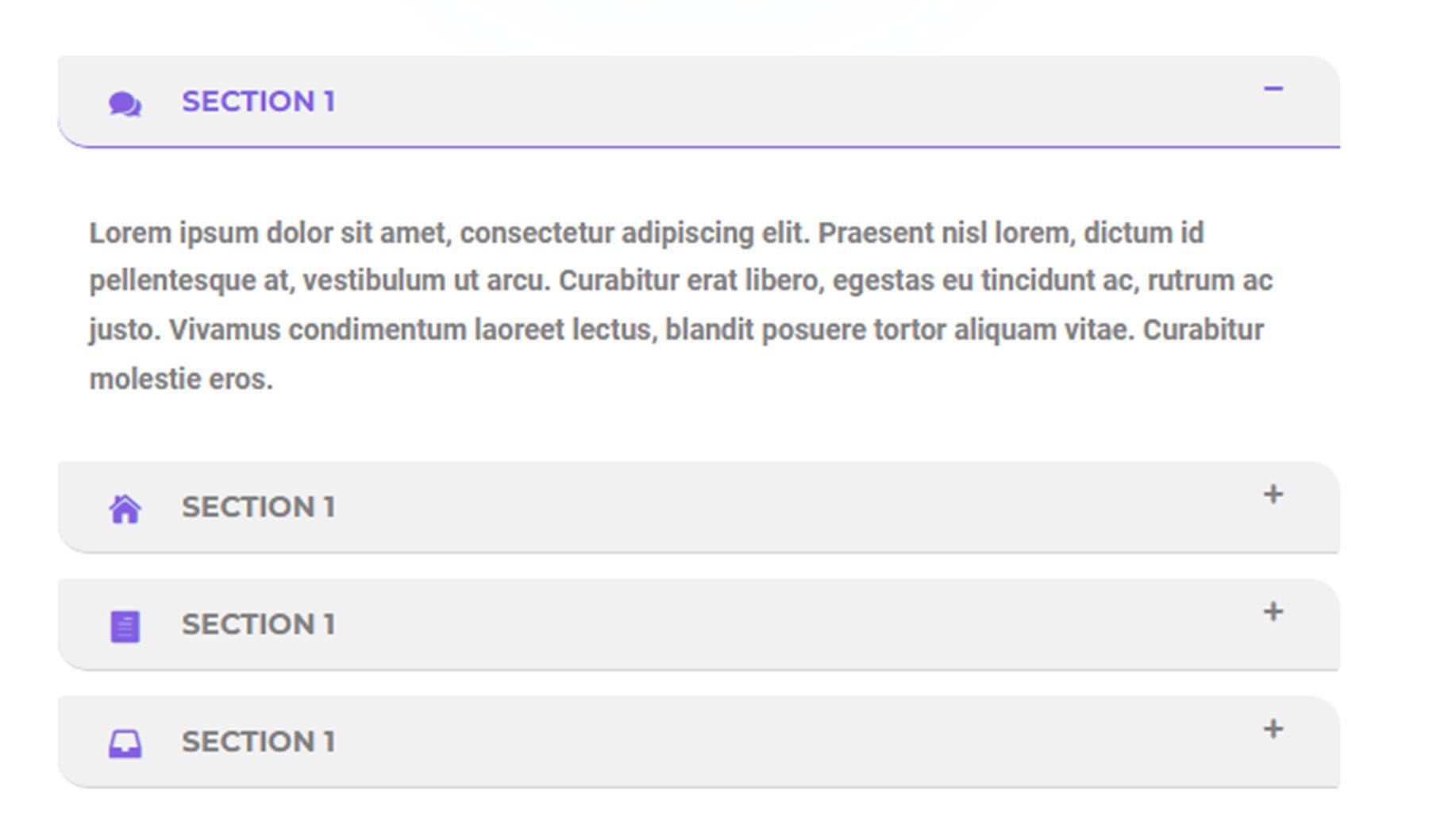 Divi Ürün Öne Çıkanlar Nihai Divi Modülü UI Kiti Accordion 36