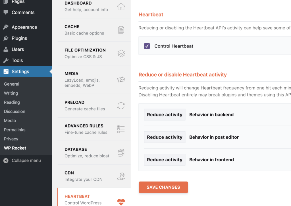 Wp Rocket Heartbeat Api