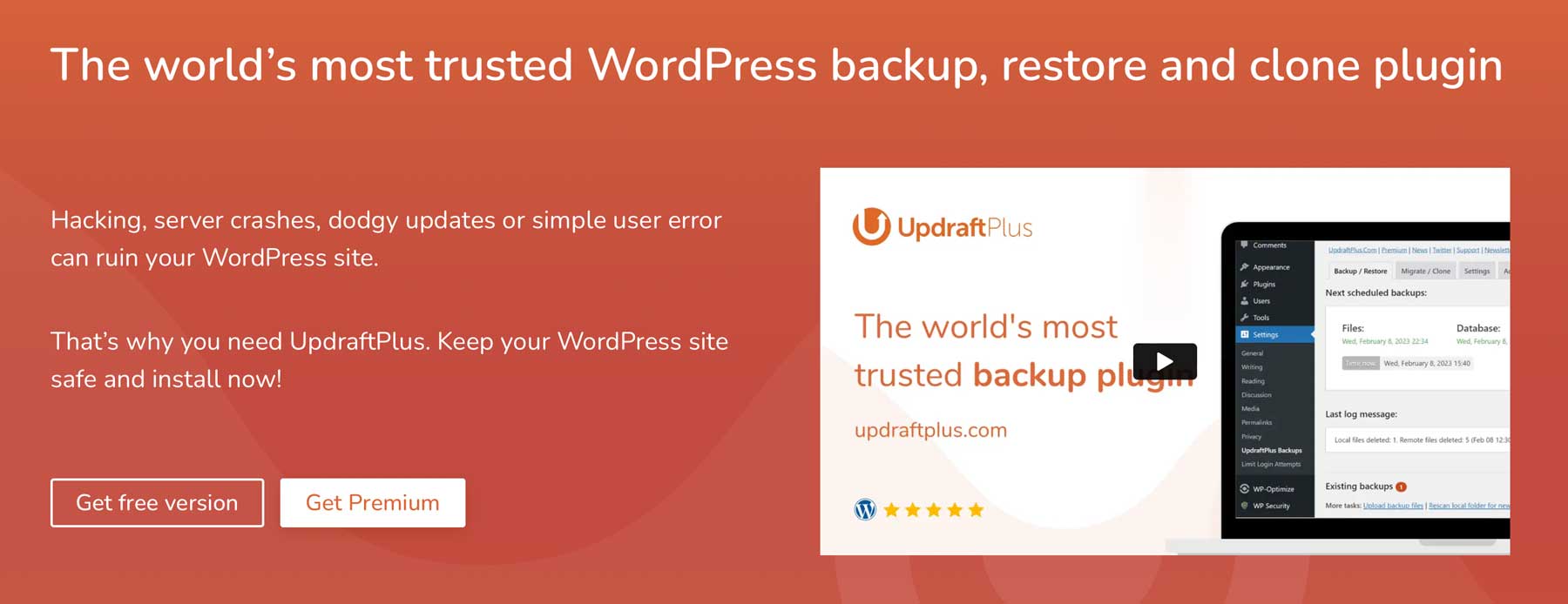 UpdraftPlus bestes Backup-Plugin