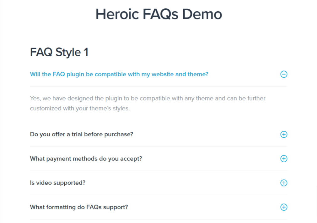 Heroic FAQs SSS stillerinin demosu