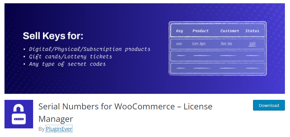 الأرقام التسلسلية لـ woocommerce