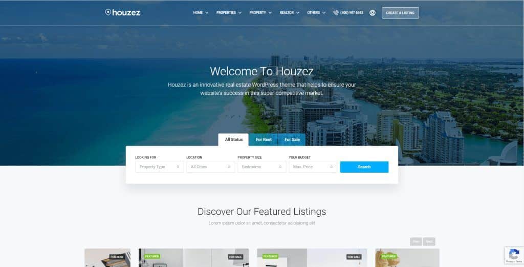 houzez real estate wordpress theme