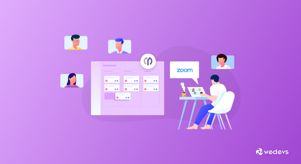 Управление удаленной командой Zoom и менеджером проектов WP