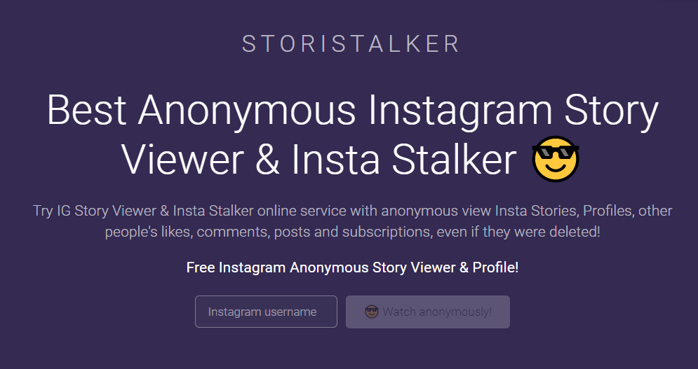 Storistalker ผู้ดูเรื่องราวของ Instagram ที่ไม่ระบุชื่อ