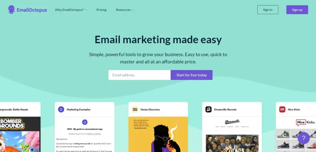 E-Commerce-Marketing-Tools EmailOctopus