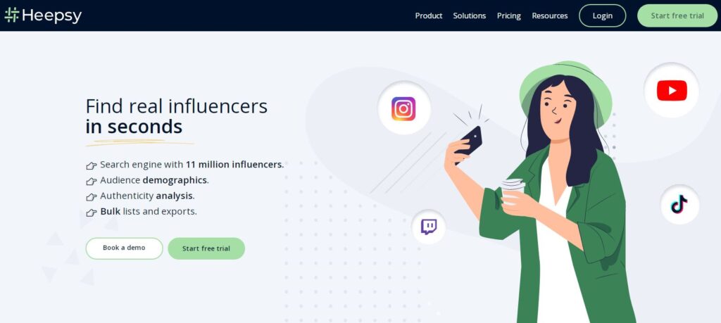 Influencer-Marketing-Plattformen Heepsy