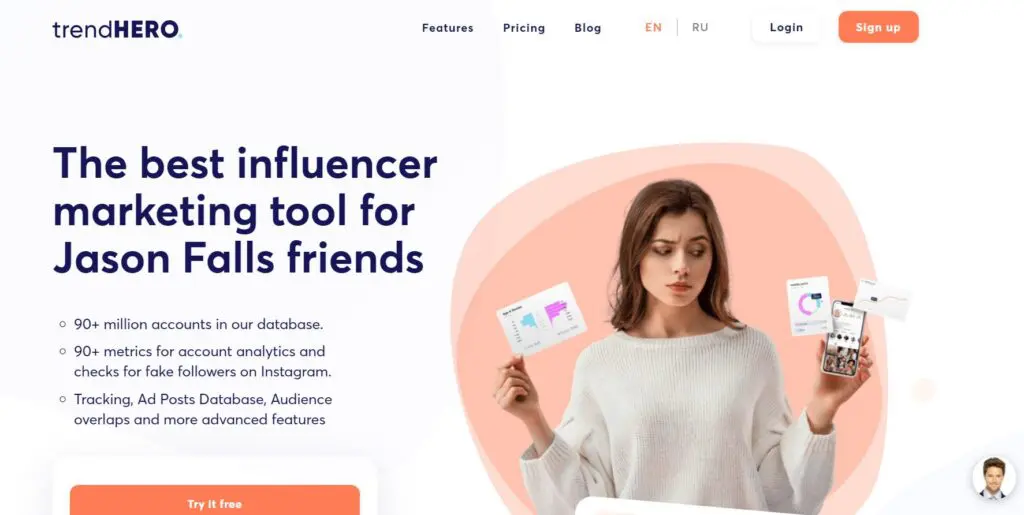 Strumenti gratuiti per influencer trendHERO