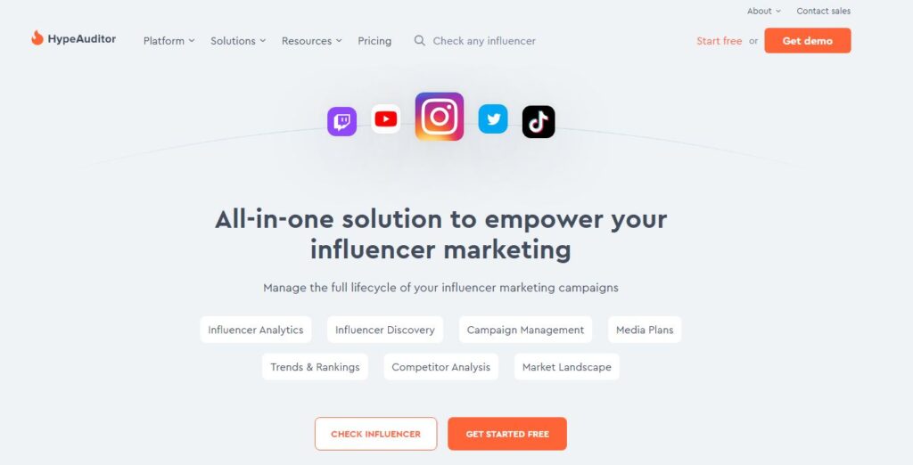 Strumenti gratuiti per influencer HypeAuditor