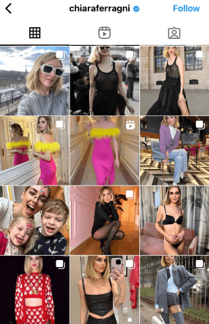 influencers de estilo de vida en Instagram: Chiara Ferragni