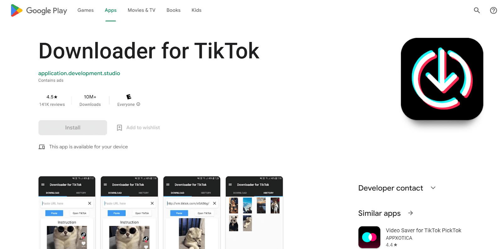 come salvare video su TikTok: app