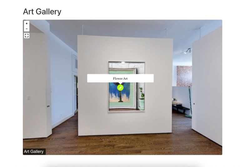 เนื้อหาฮอตสปอตใน VR Gallery Tour