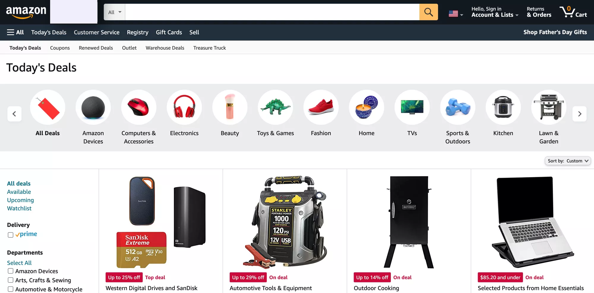 Amazon - salah satu pasar online terbaik di AS