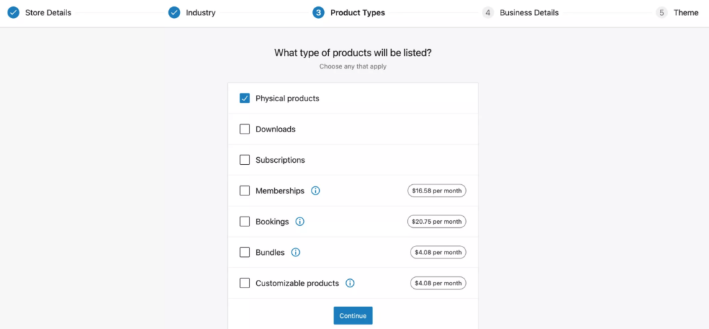 ประเภทผลิตภัณฑ์ woocommerce