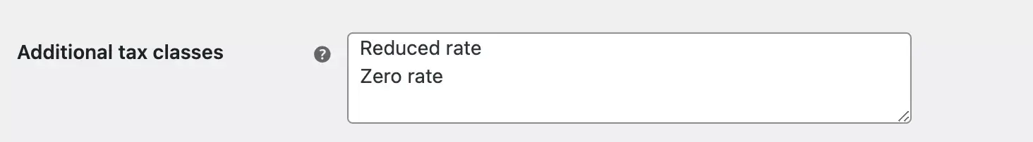 فئات الضرائب الإضافية woocommerce
