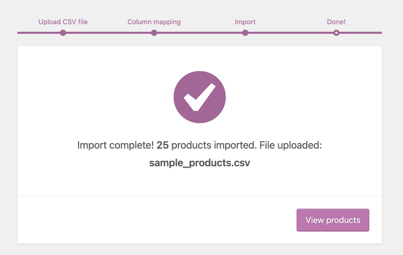 fazer upload de produtos woocommerce com CSV