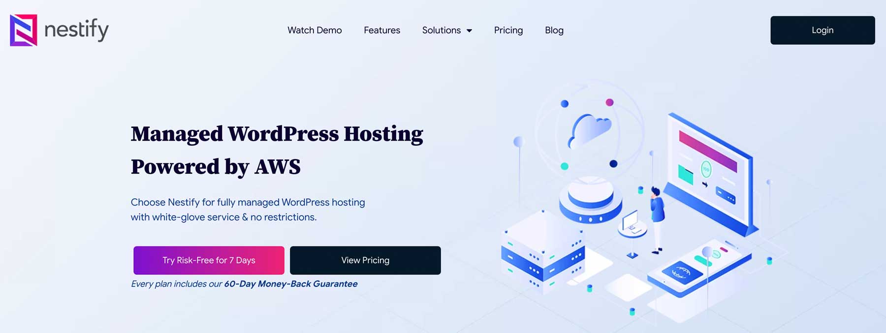 Nestify AWS WordPress barındırma