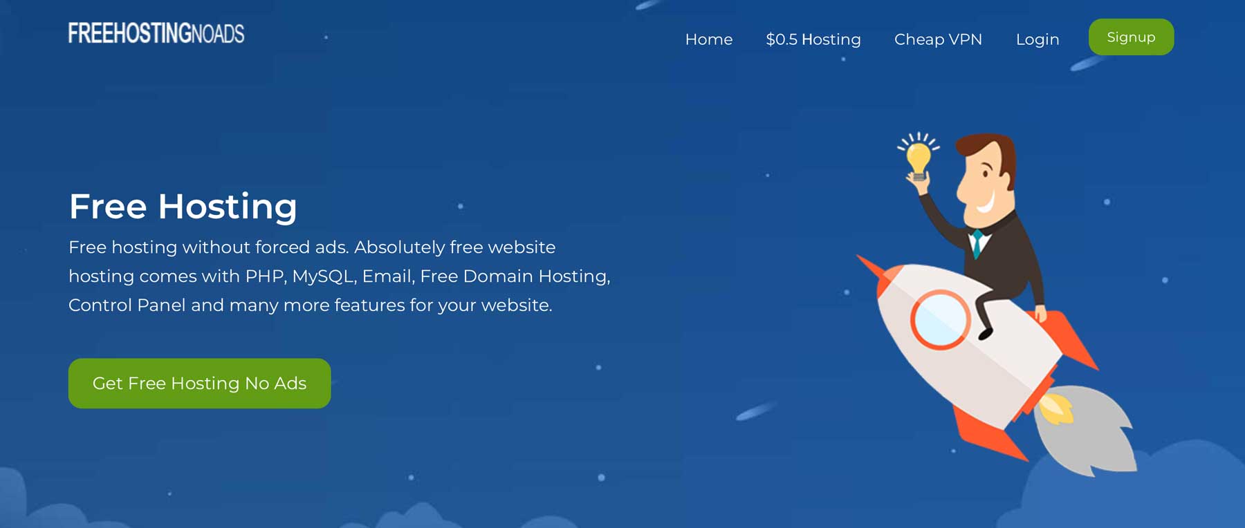 Freehostingnoads โฮสติ้ง WordPress