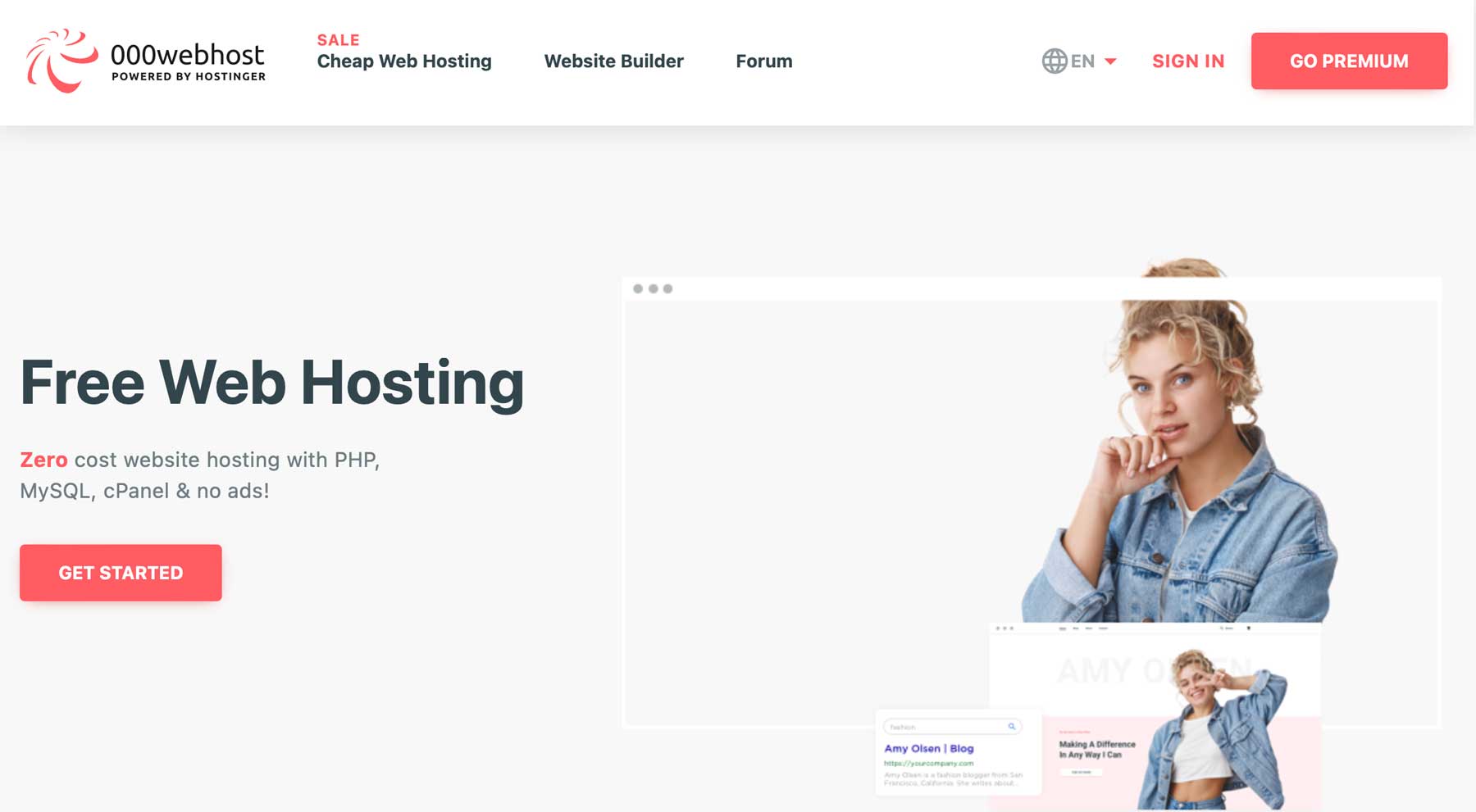 000webhost hosting gratuit WordPress