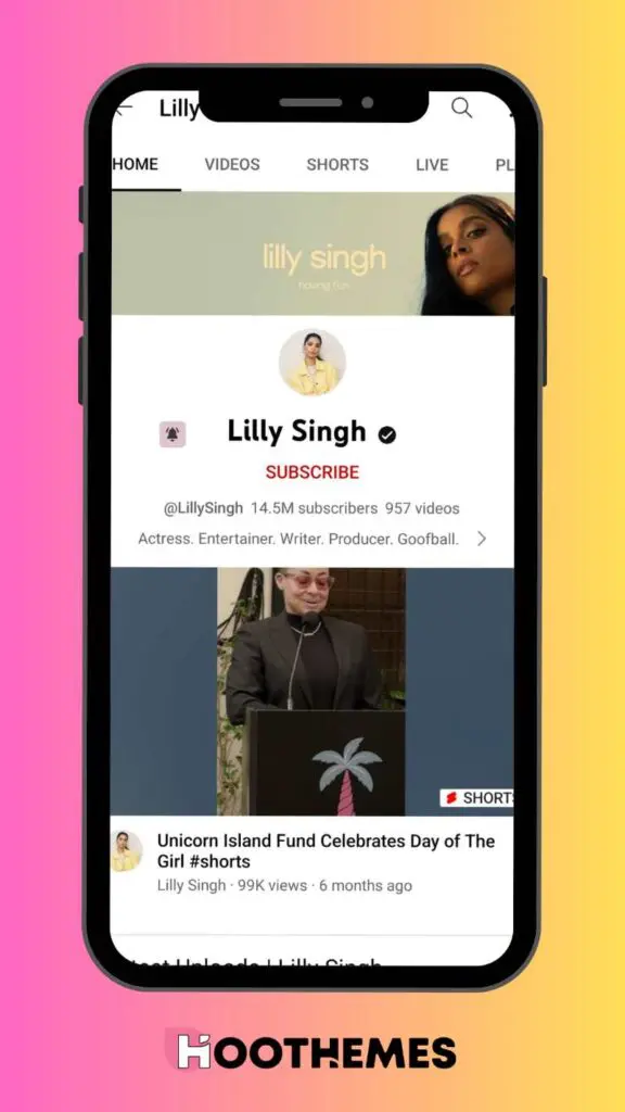 ฟีด YouTube ของ Lilly Singh