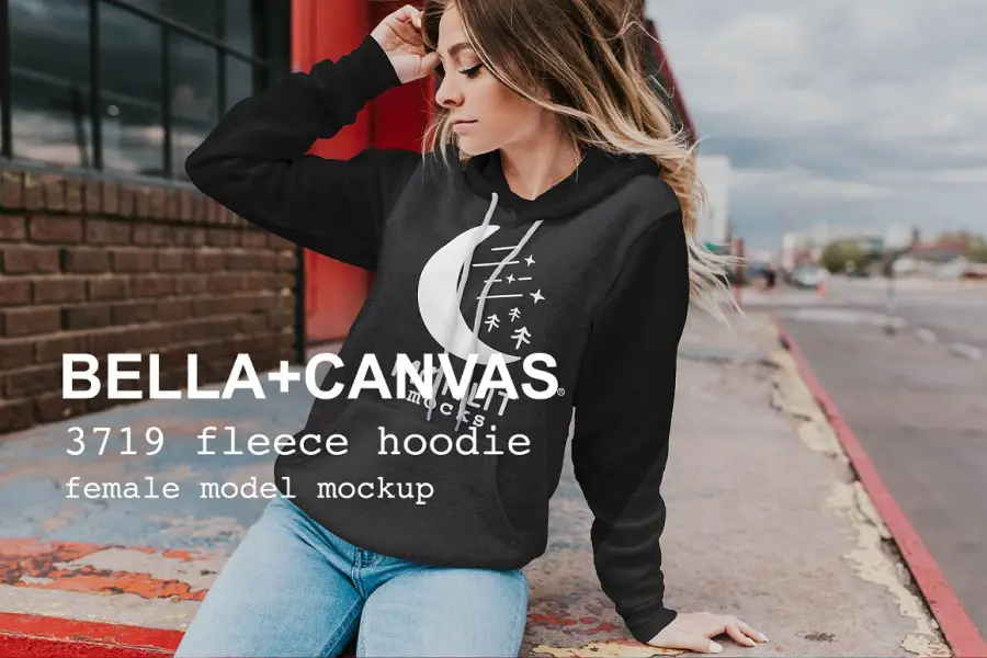 Bella Canvas Sweatshirt Mockup 3719 -