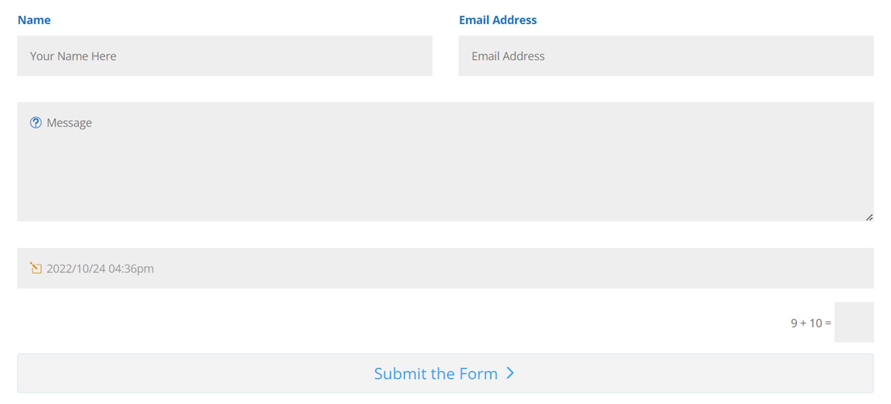 Plugin Divi Evidenzia il pulsante a larghezza intera dell'helper del modulo di contatto Divi